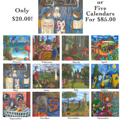 2026 Whimsical Art Calendar